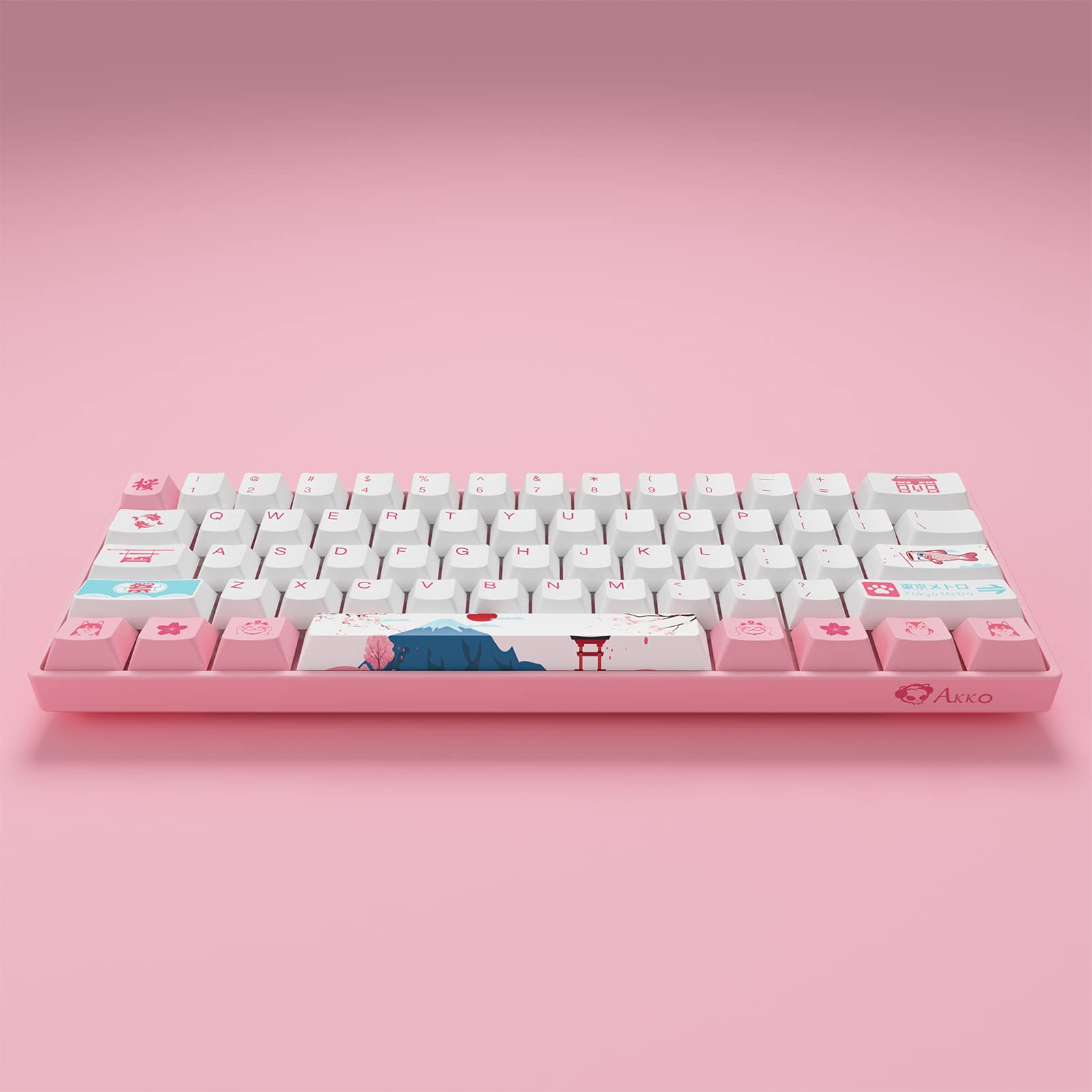 Amazon.com: Akko World Tour Tokyo 3061S 60% Pink Wired